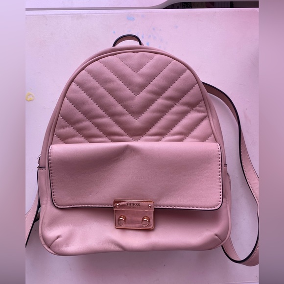 Guess Backpack Purse - light pink/rose - Picture 1 of 2